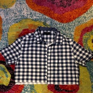 Cropped Forever21 button up Size Lg